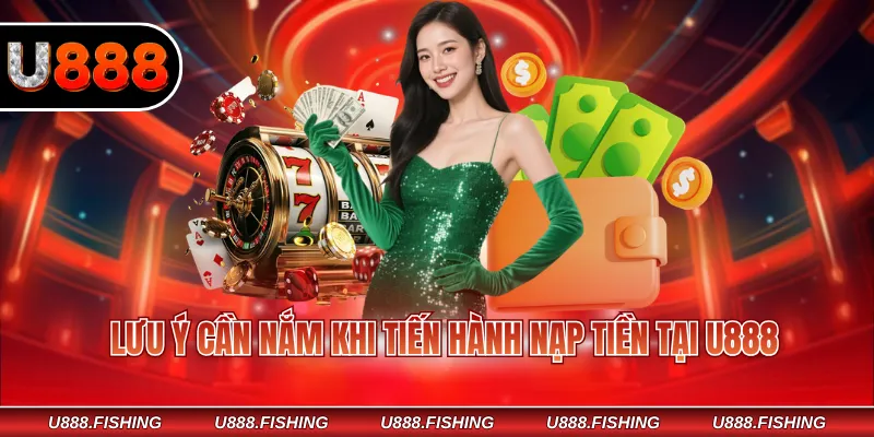 Nạp Tiền U888 2 Lưu ý cần nắm khi tiến hành nạp tiền tại U888